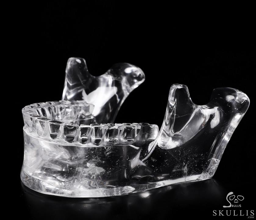 Giant Clear 8.1" Quartz Rock Crystal Carved Crystal MH Skull Replica, Detachable Skulls, Realistic, Crystal Healing, Realistic, Healing Giant Clear 8.1" Quartz Rock Crystal Carved Crystal MH Skull Replica, Detachable Skulls, Realistic, Crystal Healing, Realistic, Healing