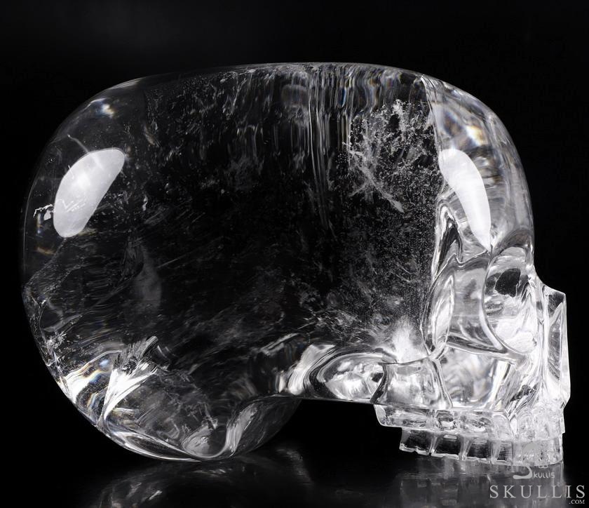 Giant Clear 8.1" Quartz Rock Crystal Carved Crystal MH Skull Replica, Detachable Skulls, Realistic, Crystal Healing, Realistic, Healing Giant Clear 8.1" Quartz Rock Crystal Carved Crystal MH Skull Replica, Detachable Skulls, Realistic, Crystal Healing, Realistic, Healing