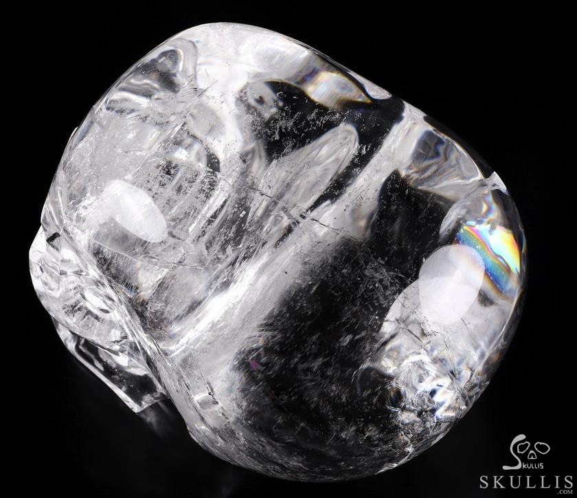 Giant Clear 8.1" Quartz Rock Crystal Carved Crystal MH Skull Replica, Detachable Skulls, Realistic, Crystal Healing, Realistic, Healing Giant Clear 8.1" Quartz Rock Crystal Carved Crystal MH Skull Replica, Detachable Skulls, Realistic, Crystal Healing, Realistic, Healing