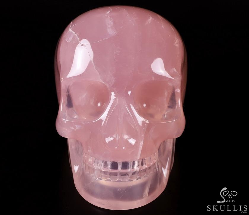 Giant 8.2" Nice Rose Quartz Carved Crystal MH Skull Replica, Detachable Skulls, Healing Giant 8.2" Nice Rose Quartz Carved Crystal MH Skull Replica, Detachable Skulls, Healing