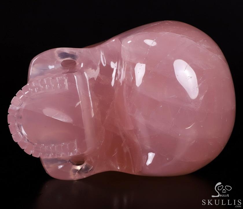 Giant 8.2" Nice Rose Quartz Carved Crystal MH Skull Replica, Detachable Skulls, Healing Giant 8.2" Nice Rose Quartz Carved Crystal MH Skull Replica, Detachable Skulls, Healing