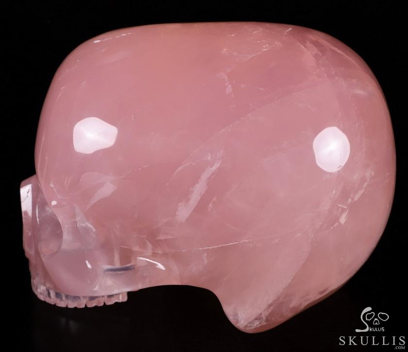Giant 8.2" Nice Rose Quartz Carved Crystal MH Skull Replica, Detachable Skulls, Healing Giant 8.2" Nice Rose Quartz Carved Crystal MH Skull Replica, Detachable Skulls, Healing