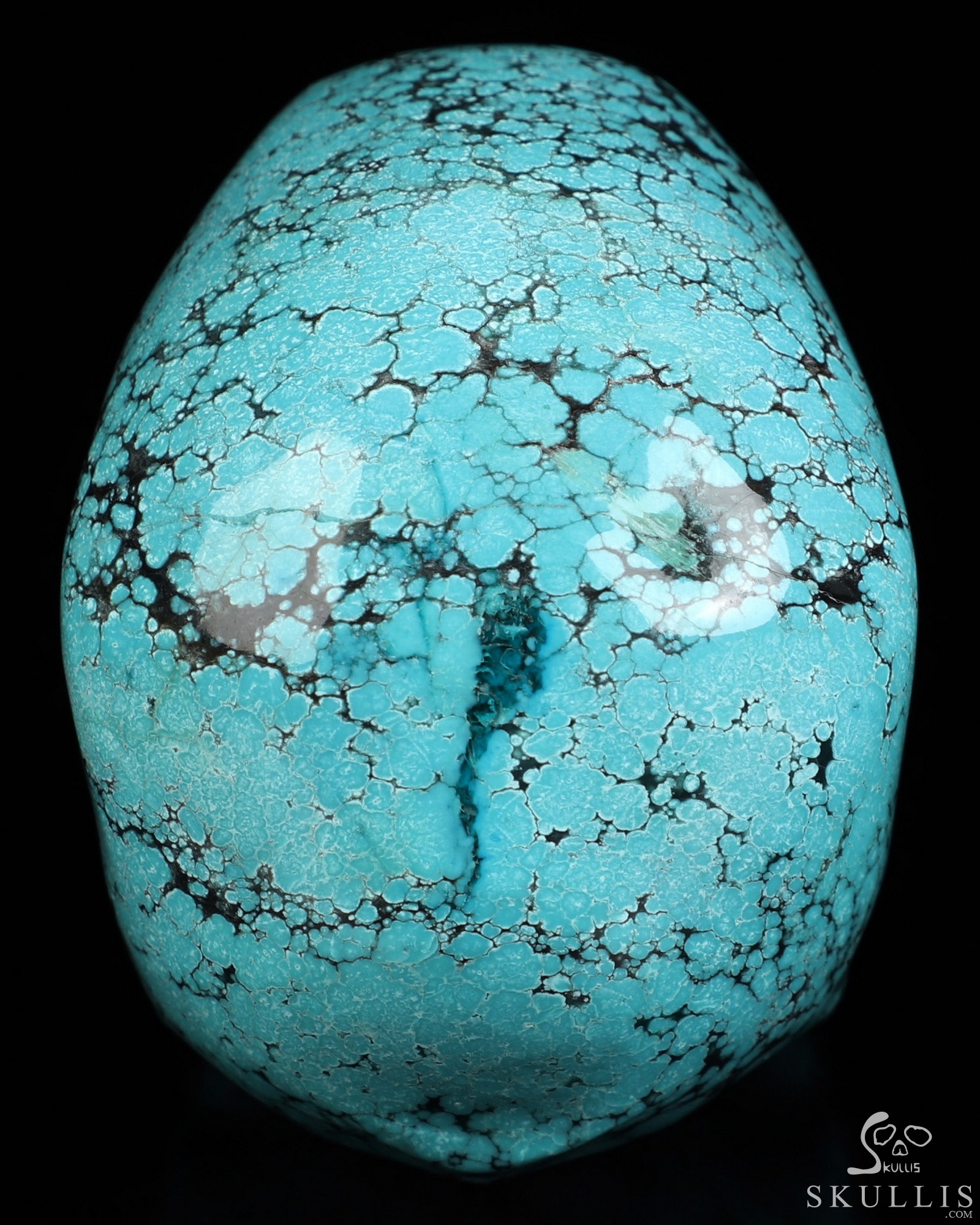 Amazing 3.2" Spider Web Turquoise Hand Carved Crystal Skull, Super Realistic, Crystal Healing Amazing 3.2" Spider Web Turquoise Hand Carved Crystal Skull, Super Realistic, Crystal Healing