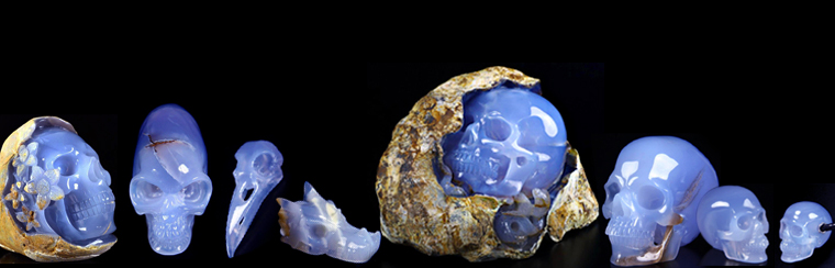 Amazing Gemstone Blue Chalcedony Crystals