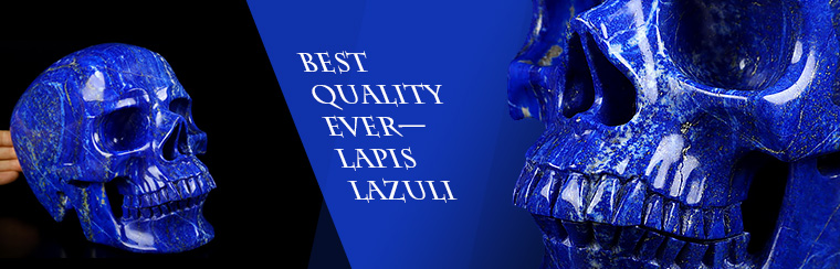 BEST QUALITY EVER——Lifesized Lapis Lazuli Crystal Skull