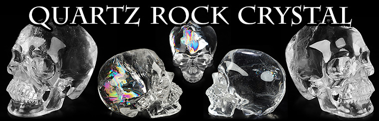 Clear Quartz Rock Crystal Skull