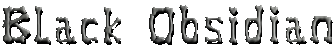 Forsted Black Obsidian