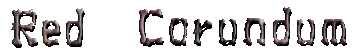 red corundum