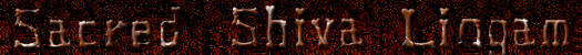sacred shiva lingam