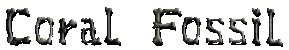 Gray Coral Fossil