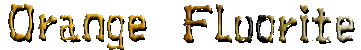 Orange Fluorite