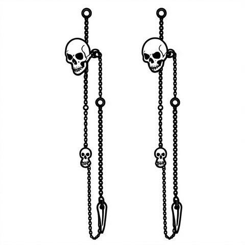 Skull Earrings Style E20