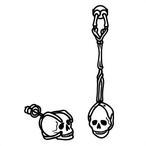 Skull Earrings Style E29