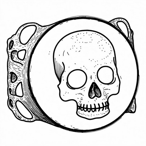 Skull Bangle Style B12