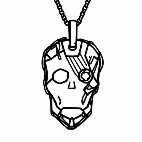 Skull Pendant Style P61
