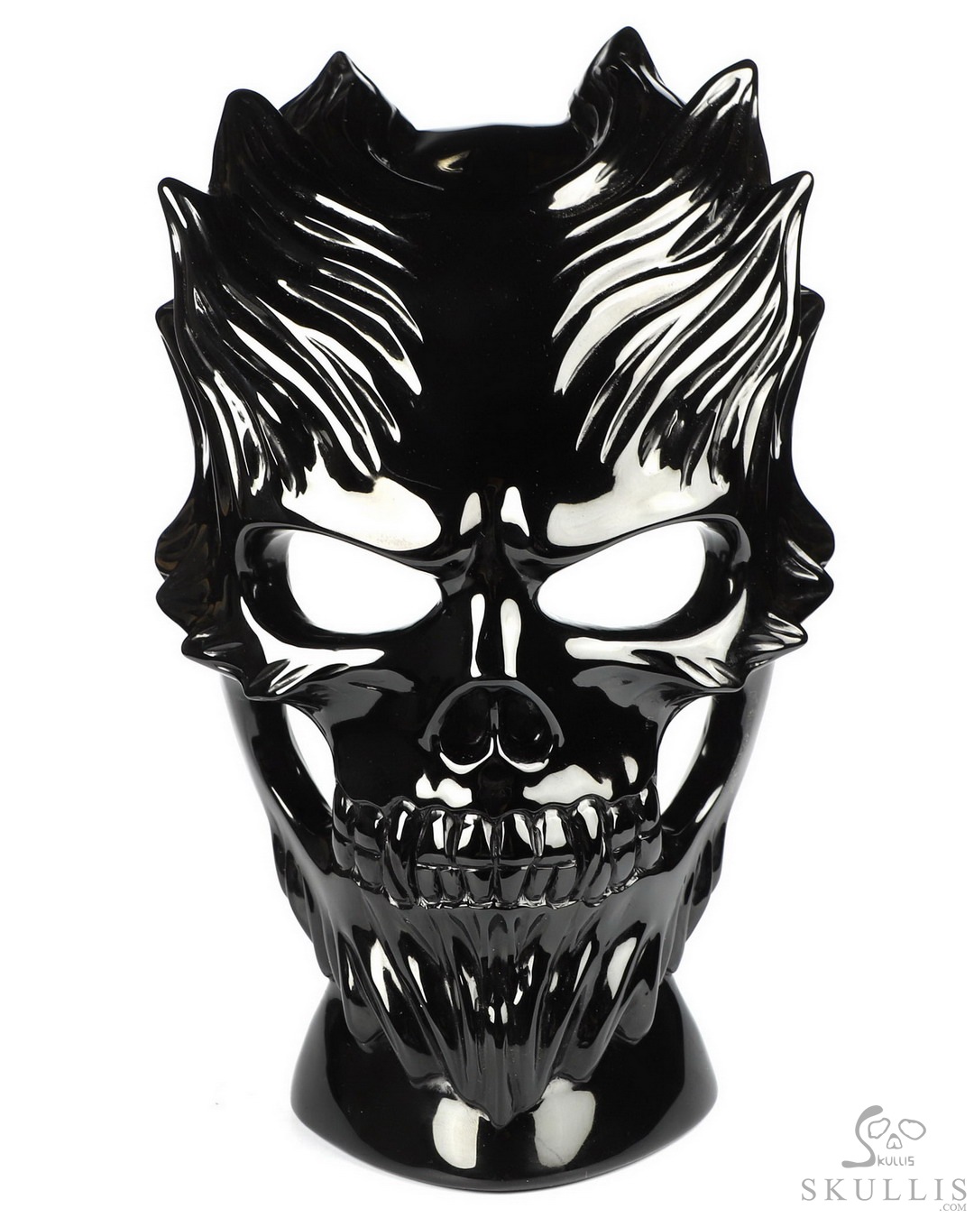 7-7-Black-Obsidian-Carved-Crystal-Skull-Mask-Crystal-Healing