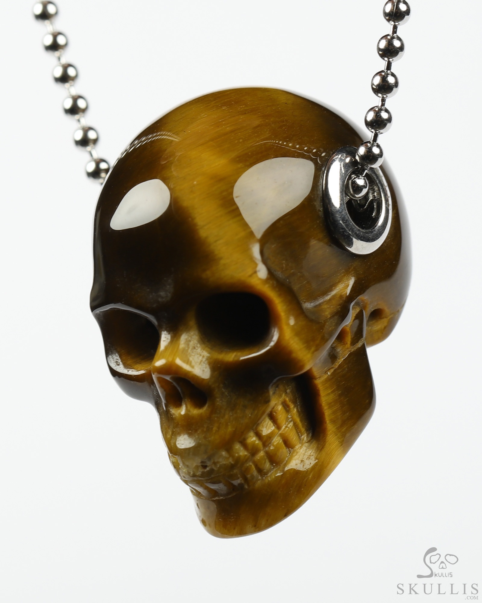 Tigers Eye Skull Pendant Tigers Eye Skull Pendant
