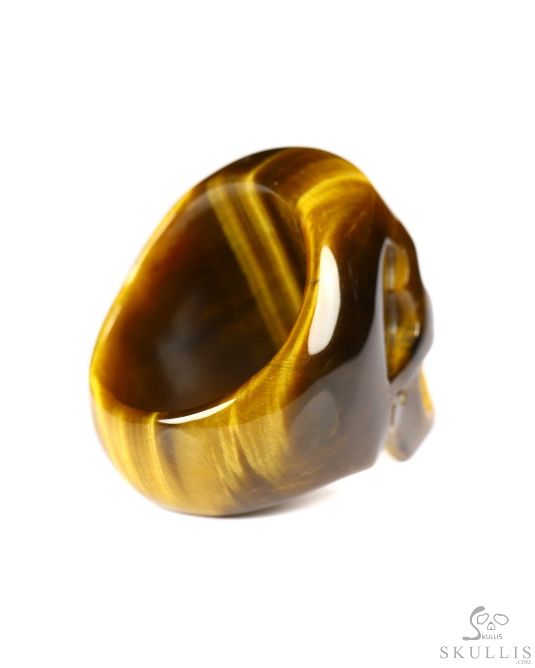 Carved Labradorite Tiger Rings
