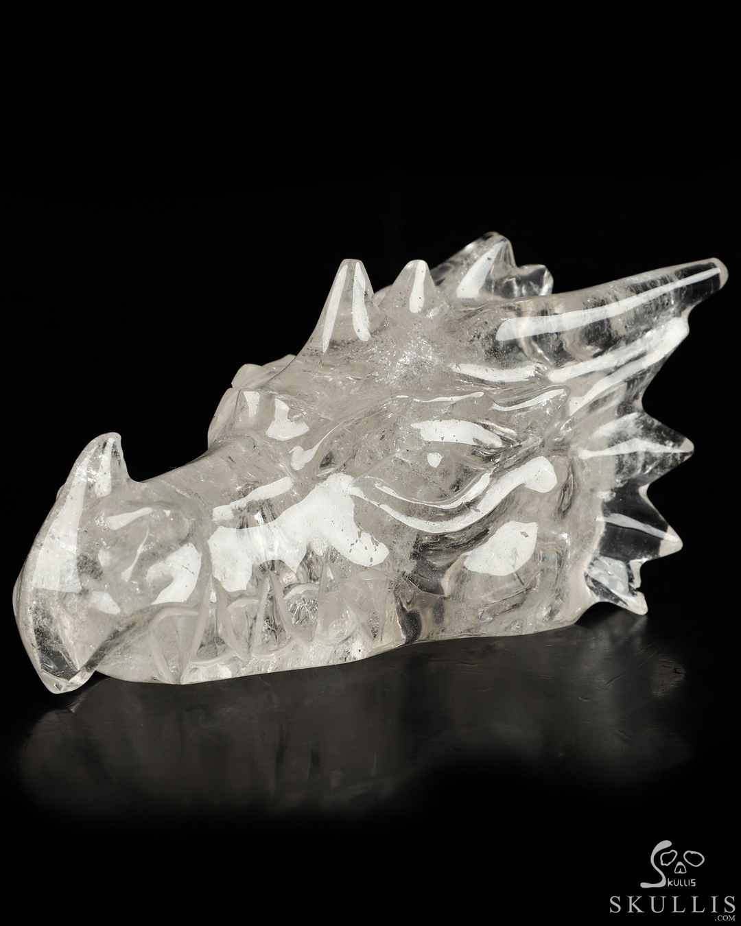 水晶フクロウスカル Lifesized 6.5