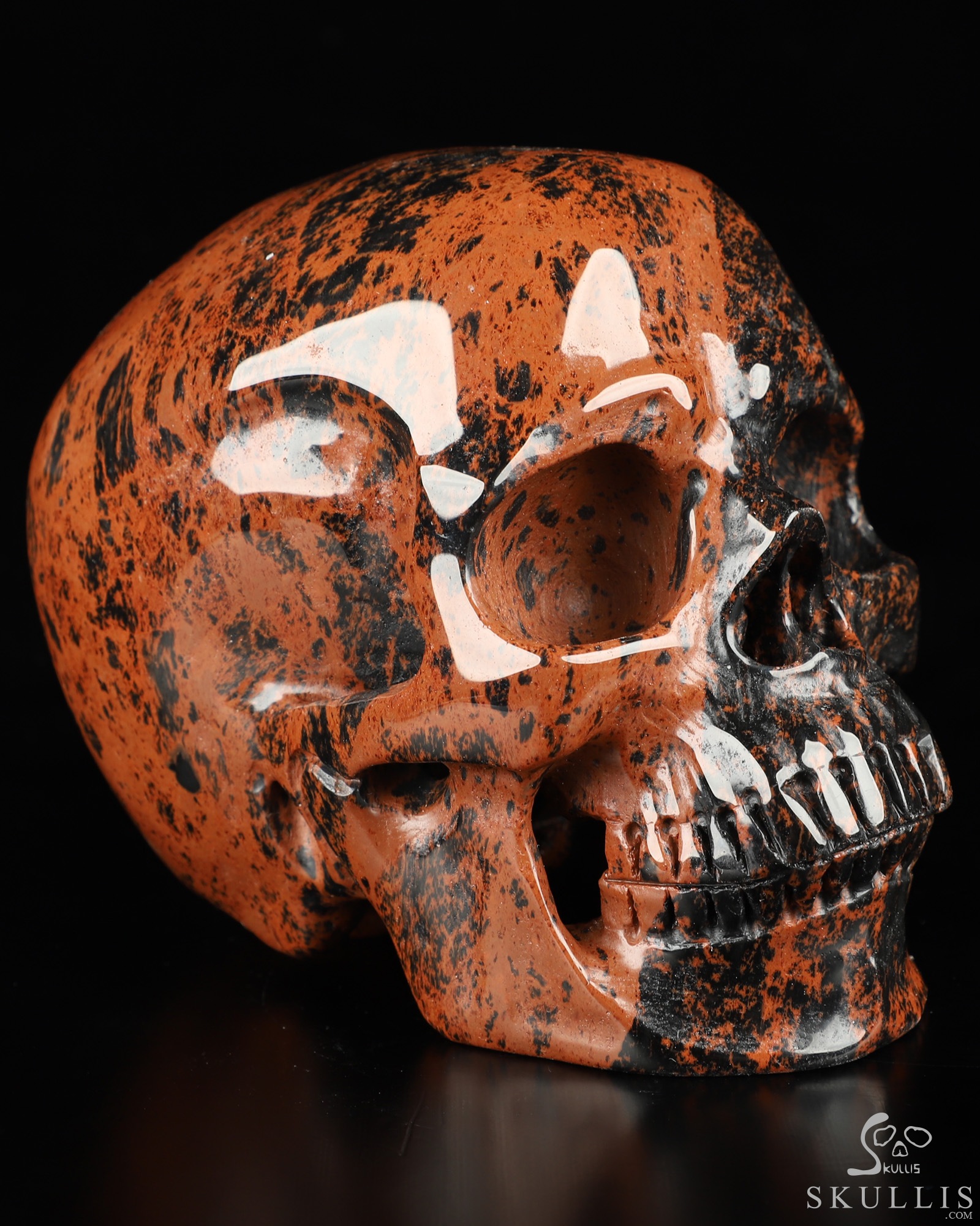 MARBLE SKULLMAN 黒 オレンジマーブル MARBLE SKULLMAN 黒 オレンジマーブル