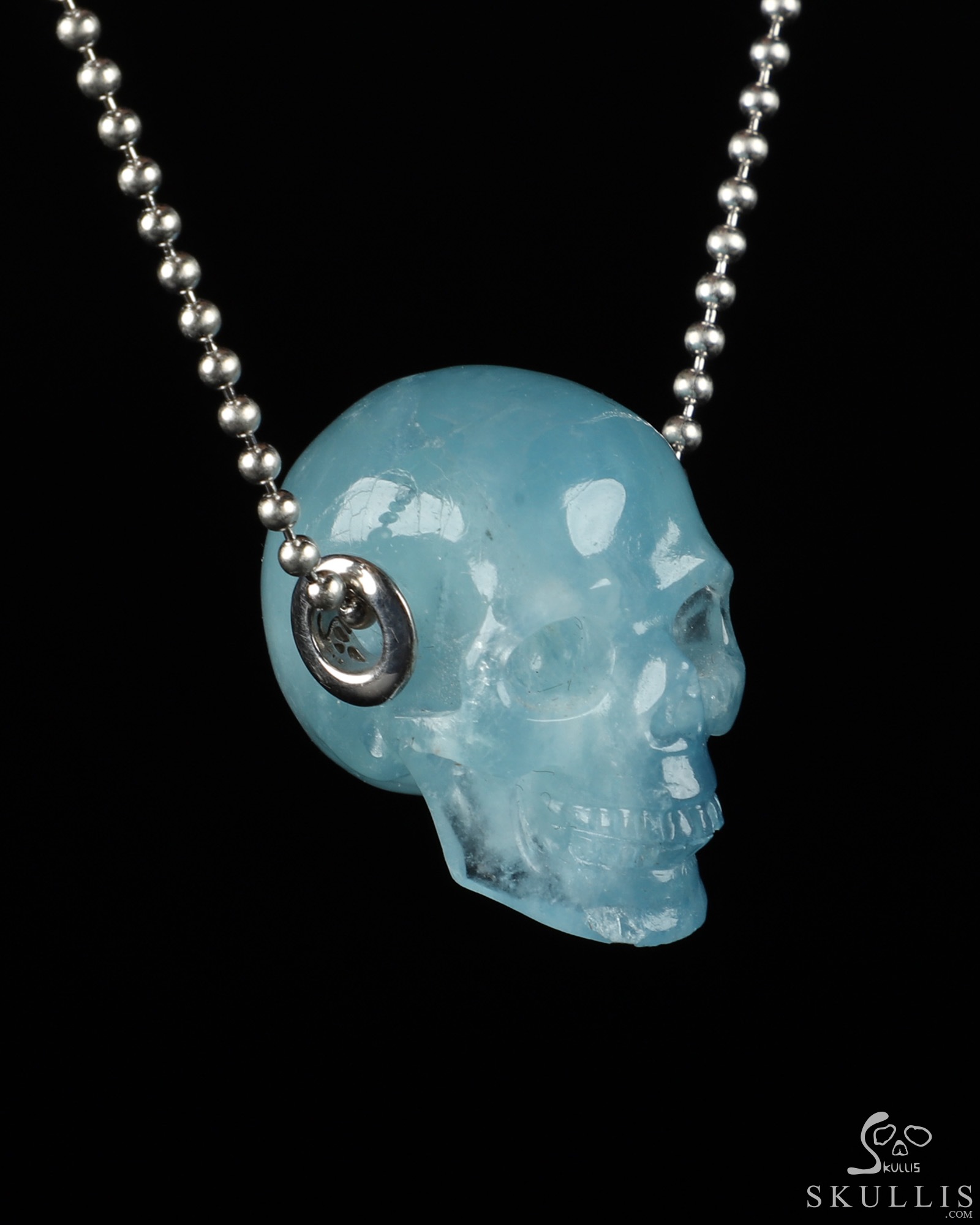 Crystal skull pendant sale