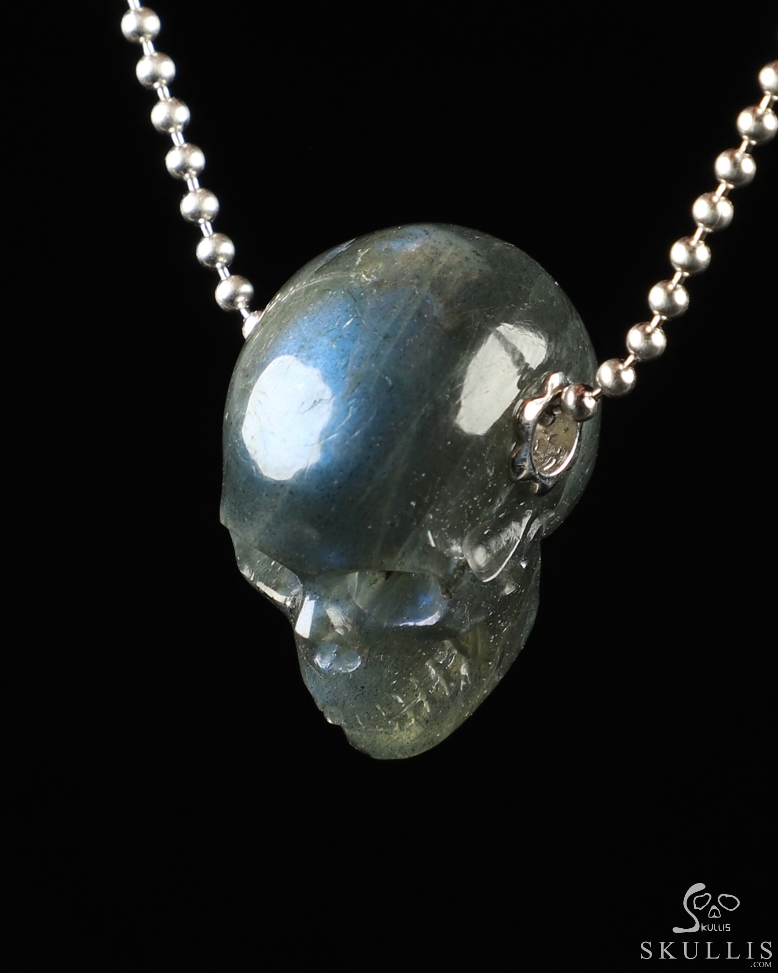 Labradorite skull pendant sales