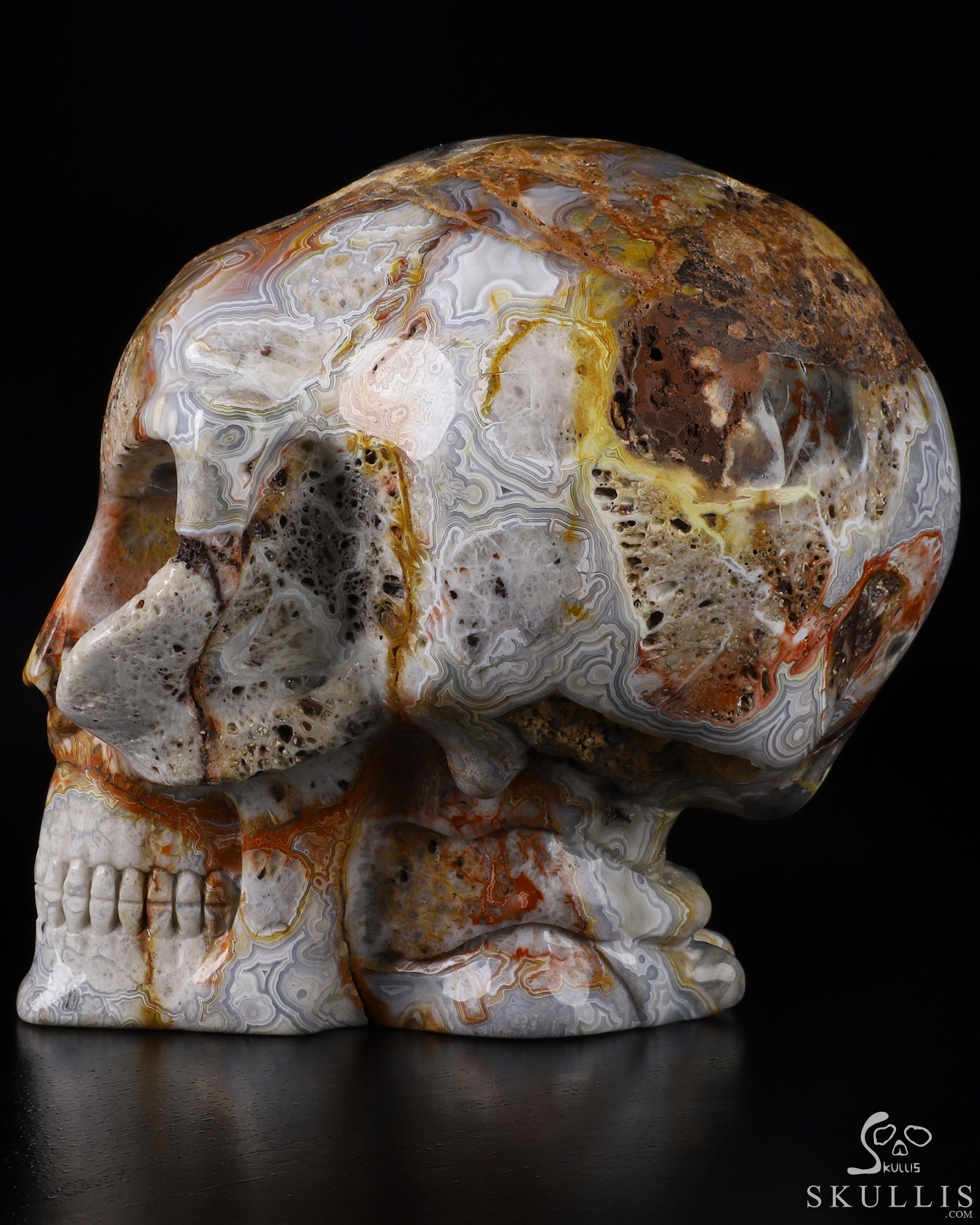 大きな人面石　アッダーストーン　水石　天然石　骸骨石 大きな人面石 アッダーストーン 水石 天然石 骸骨石