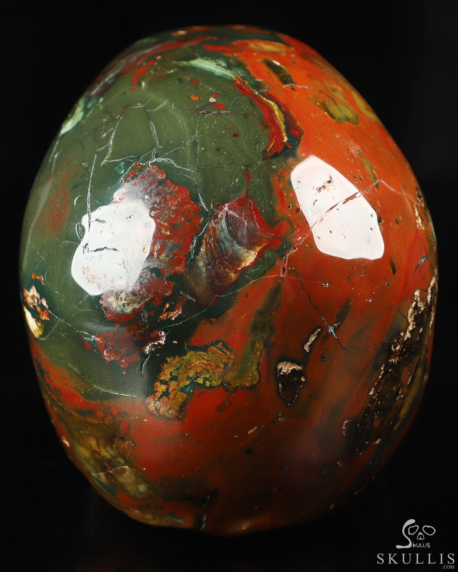 Green And Red Agate Carved Crystal,Super Realistic, Crystal