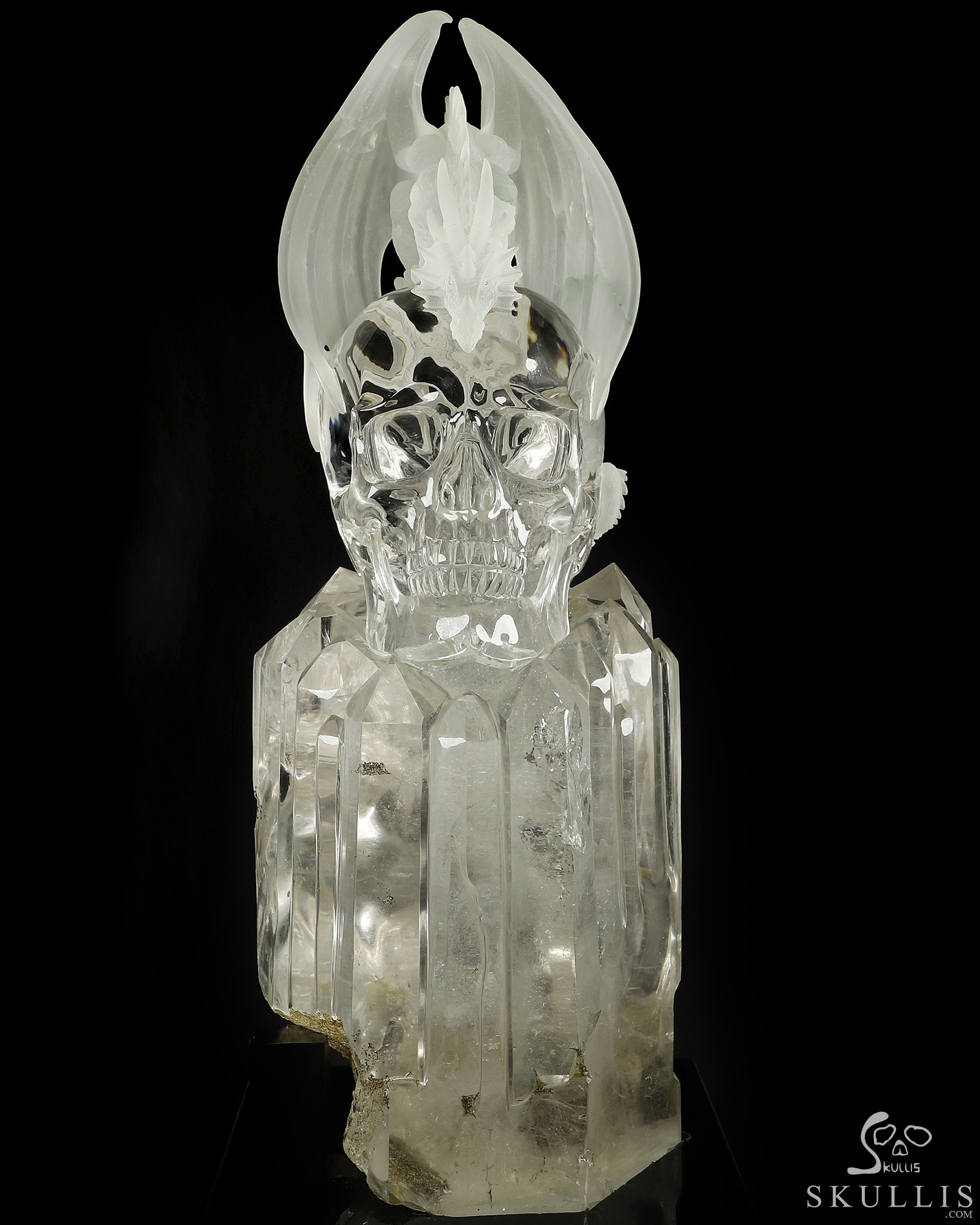 Museum Quality! The Lightbrarian Quartz Rock Crystal Carved
