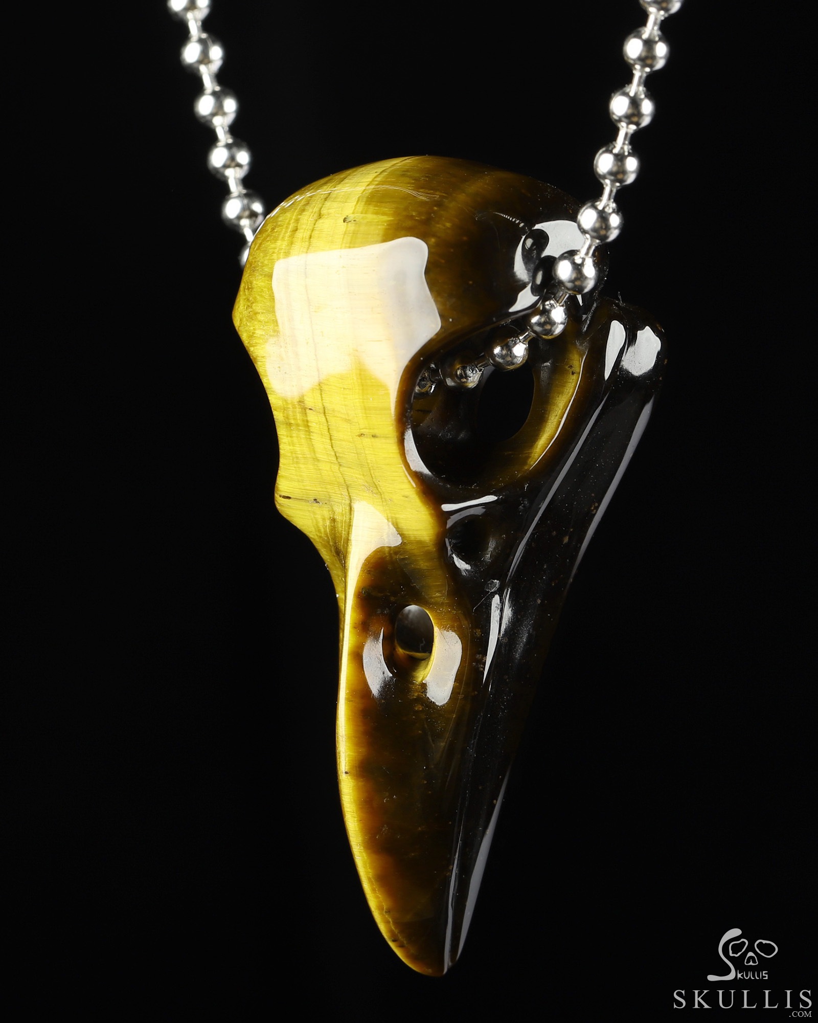 14k Gold Tiger Head Diamond Pendant