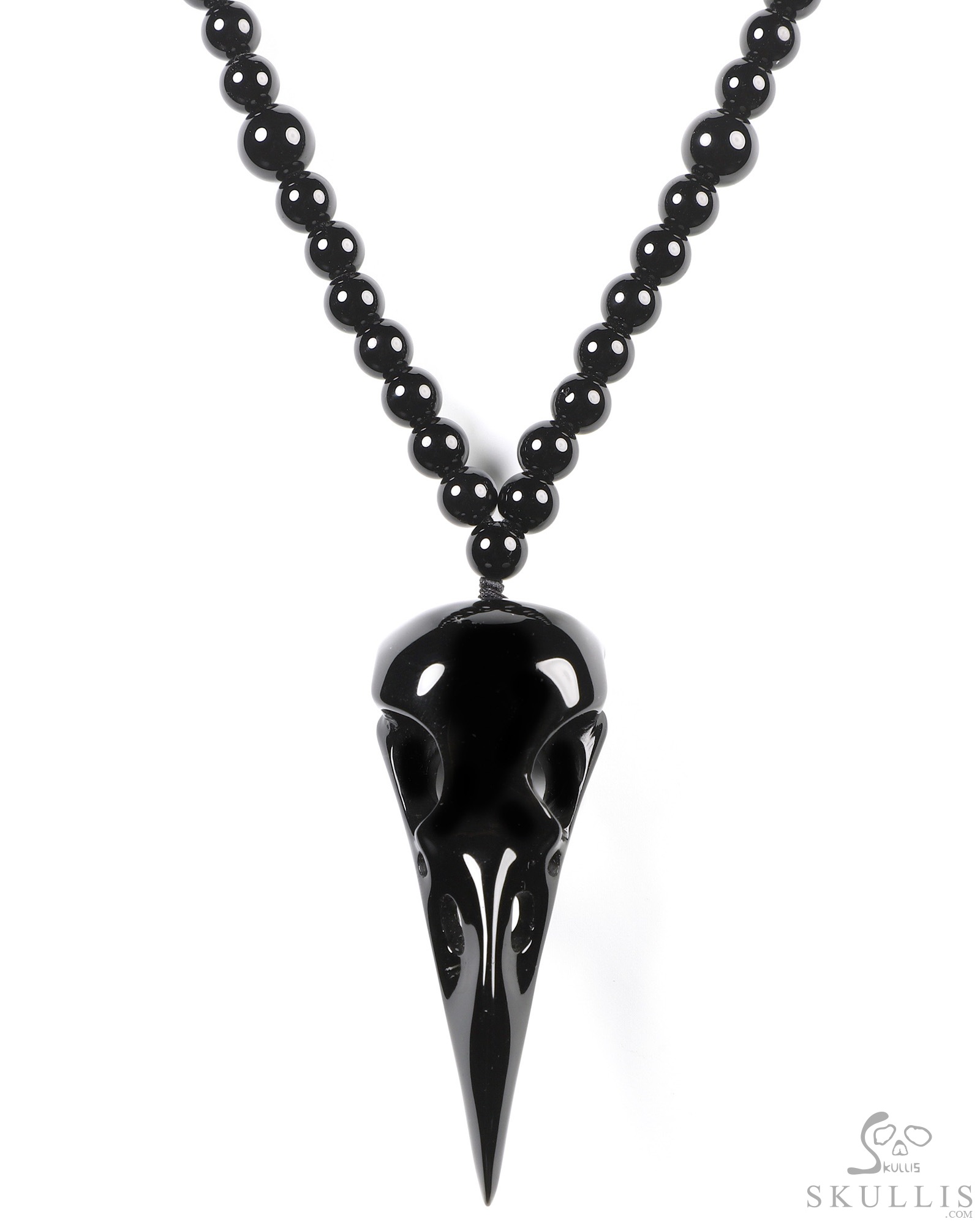 Hand Carved Black Obsidian Skulls 3 Hand Carved Black Obsidian Skulls 3