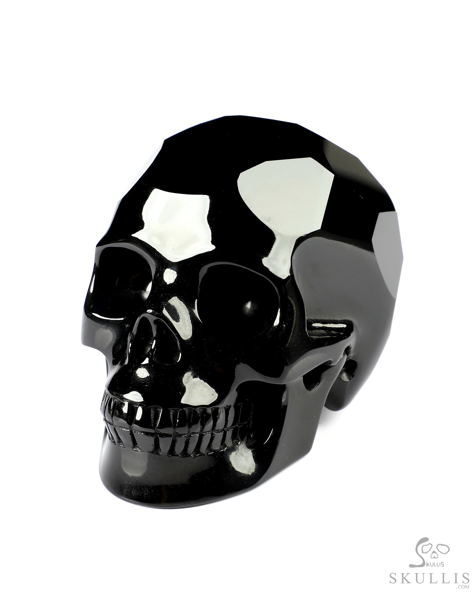 Hand Carved Black Obsidian Skulls 3 Hand Carved Black Obsidian Skulls 3