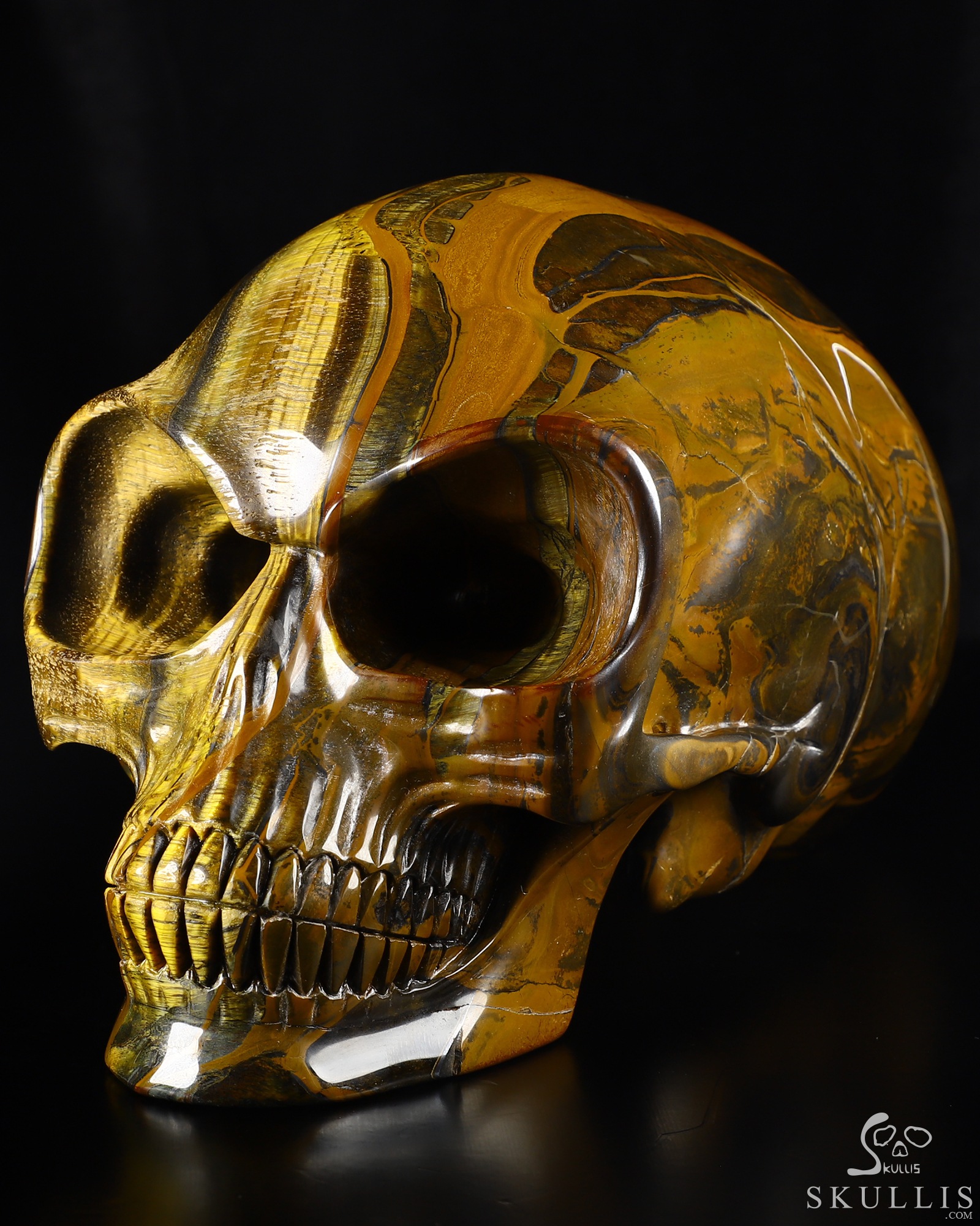 Tiger eye discount gemstone skull