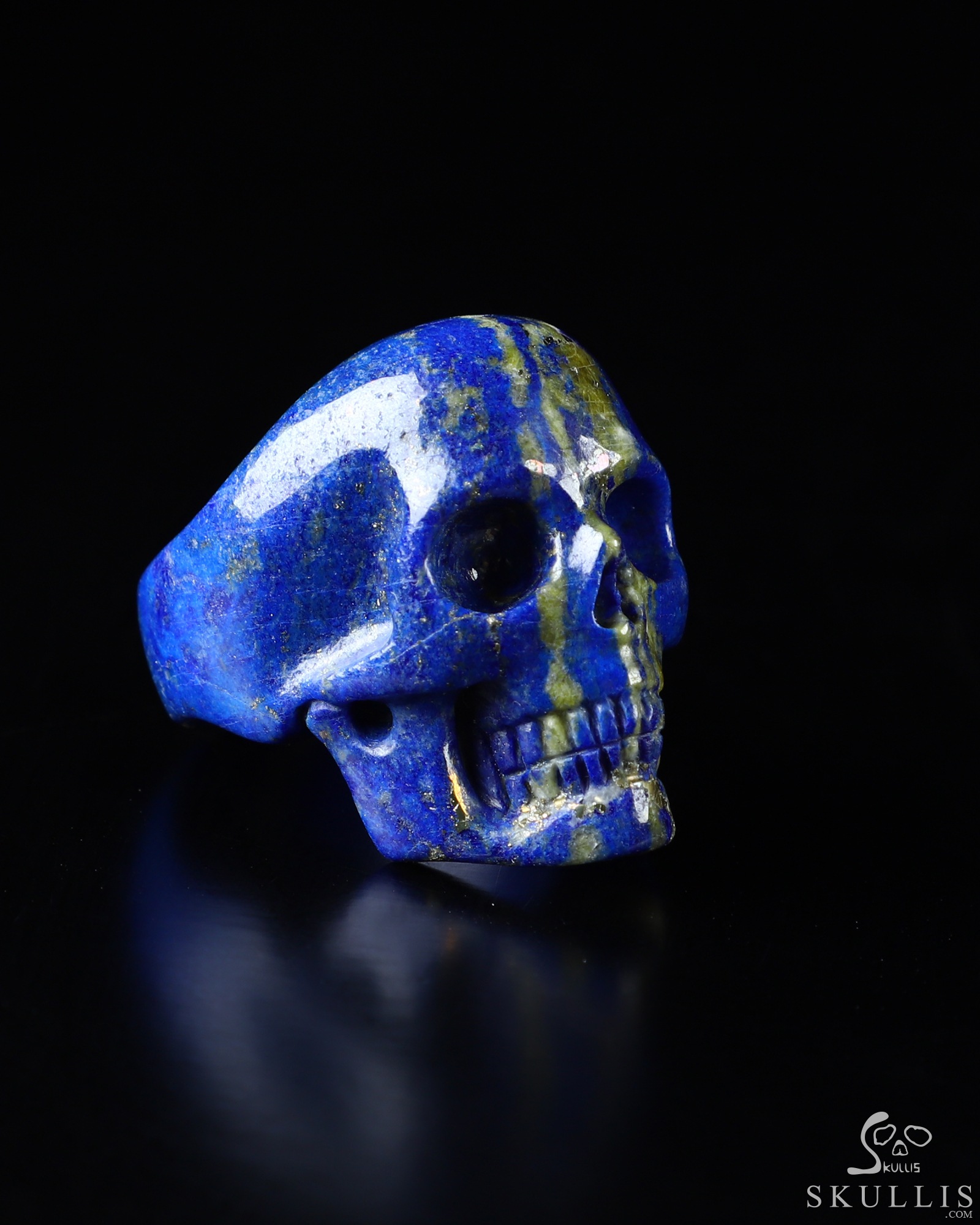 Lapis Lazuli Skull Pendant