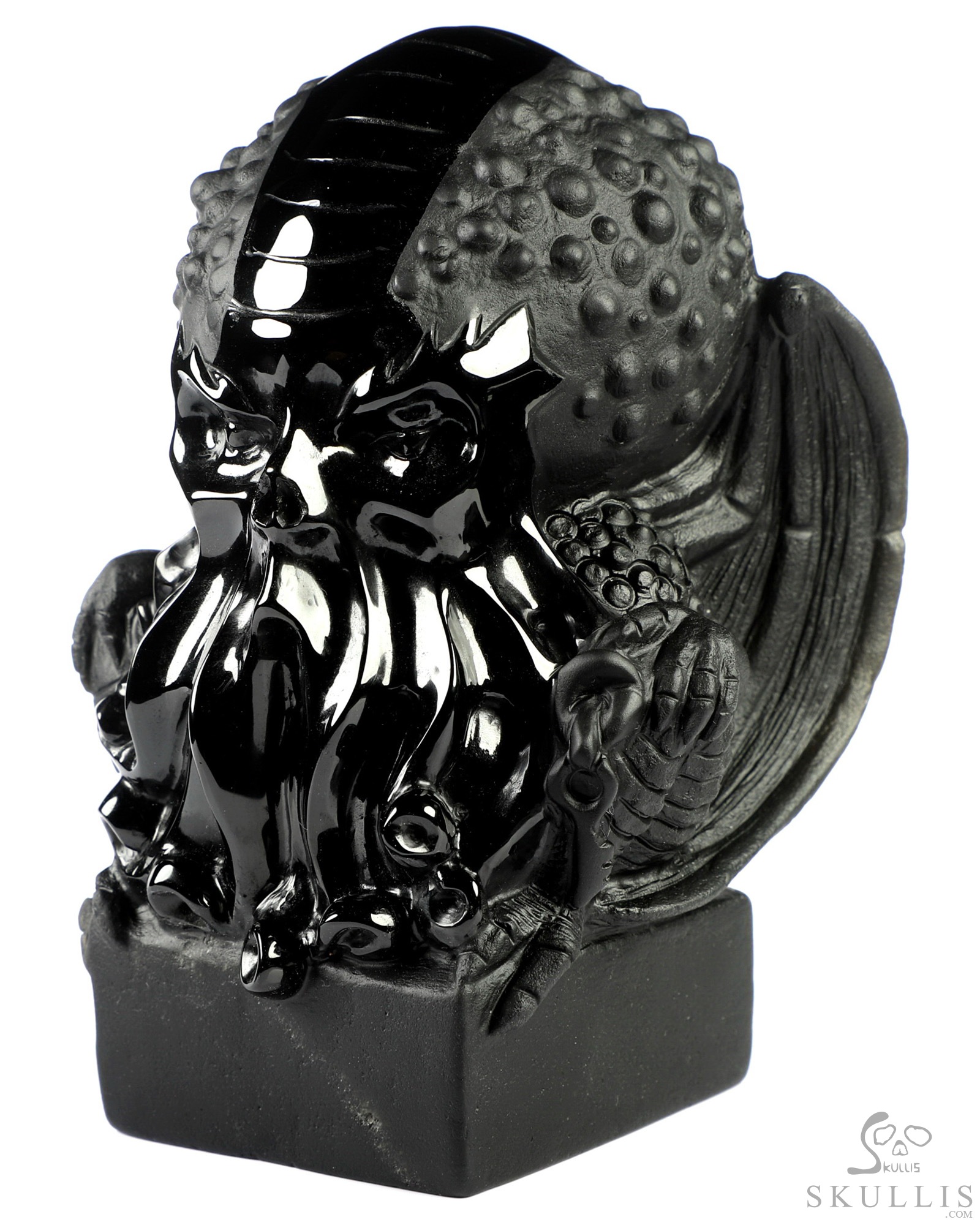Hand Carved Black Obsidian Skulls 3 Hand Carved Black Obsidian Skulls 3