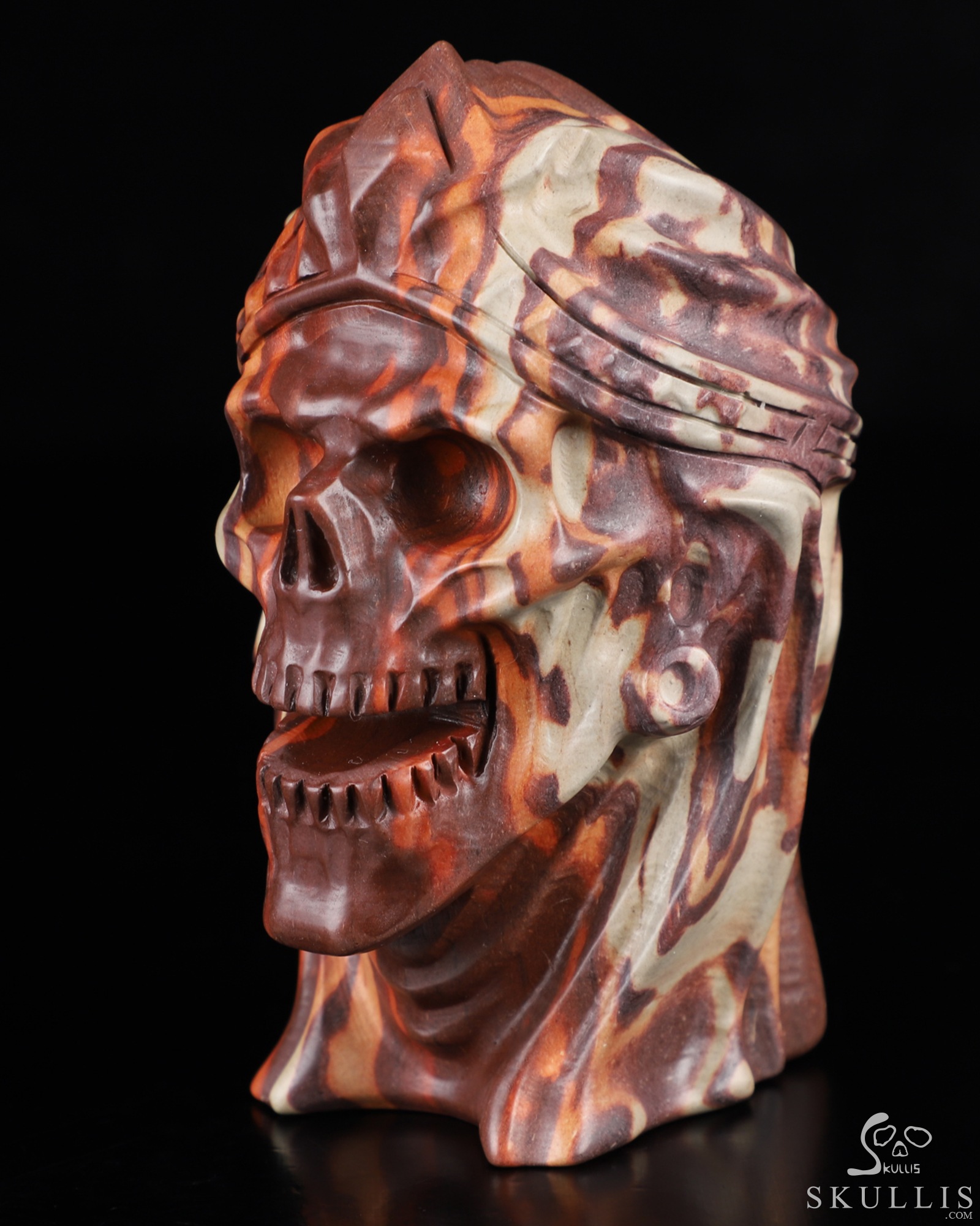 Skullis 1359 1359 オーストラリアプリントストーン クリスタルスカル 手彫り 宝石ファインアート彫刻