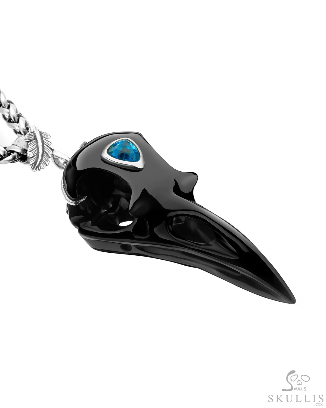 Carved Raven Fine Jewellers Necklace Of Black Obsidian Hand Carved