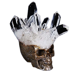 Druse Crystal Skulls