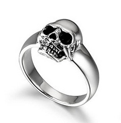 Fairy - Mini 925 Sterling Silver Skull Pinky Ring
