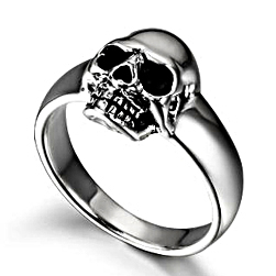 Fairy - Mini Sterling Silver Skull Pinky Ring