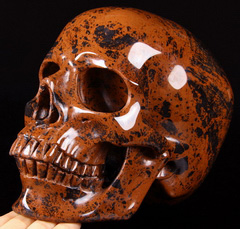 Oct 5, 2014 ACSAD (A Crystal Skull a Day) - The Visitor from Tequila - Mahogany Obsidian Carved Crystal Skull Sculpture