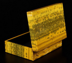 4.1" Ocean Jasper Carved Crystal Jewelry Box, Crystal Healing