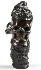 2.1" Limonite Carved Crystal Skull, Crystal Healing