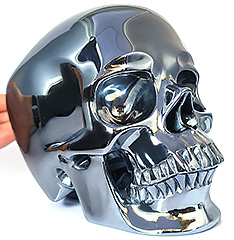 Lifesized 6.9" Tera-hertz Carved Crystal Skull,Super Realistic, Crystal Healing