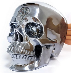 Lifesized 6.3" Tera-hertz Carved Crystal Skull,Super Realistic, Crystal Healing