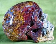 Gorgeous Huge 5.0" Pietersite/Petersite Carved Crystal Skull, Realistic