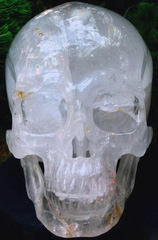 TITAN 13.2" Quartz Rock Crystal Carved Crystal Skull