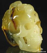 Aug 7, 2014 ACSAD (A Crystal Skull a Day) - Immortal Scorpion Skull - Baltic Amber Carved Crystal Skull with Scorpion Sculpture