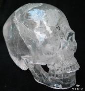 Giant 7.2 Inches Quartz Rock Crystal Super Realistic Skull 