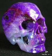 Rare, Biggest, 2.4" Sugilite Carved Crystal Skull Super Realistic